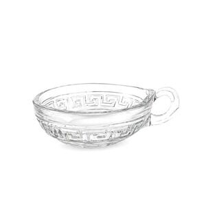 Rare Heisey GREEK KEY-CLEAR Open Jam/Jelly Dish with Handle(s) 2‎ Available